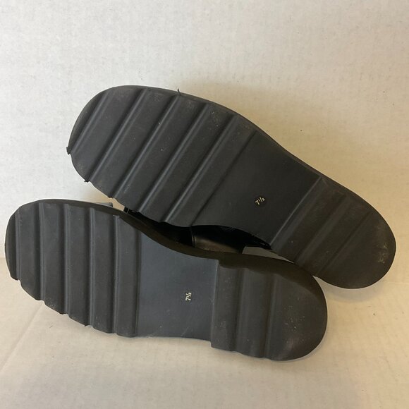 Aquatalia Sandals 7.5 Black Strappy Wedge Block Heel - Picture 10 of 10